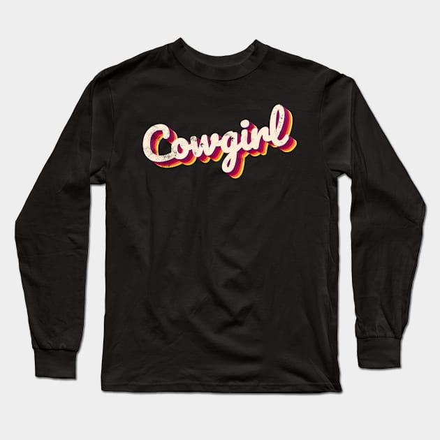 Cowgirl Long Sleeve T-Shirt by JayD World